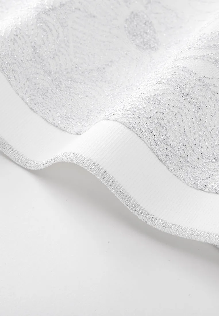 White Landscape Embroidered Top