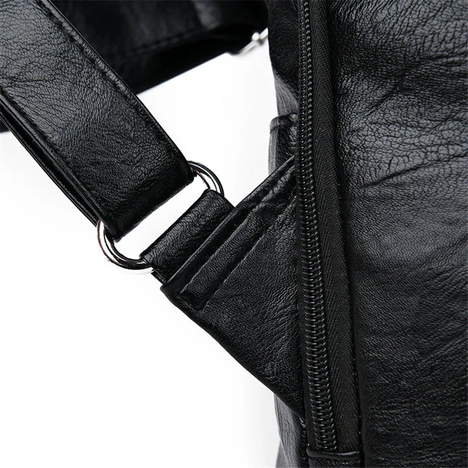 Women Backpack leather Anti Theft