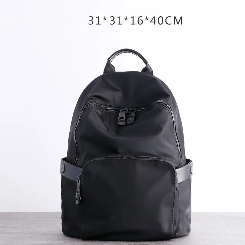 Womens Nylon Backpack Best Satchel Backpack Purse Nylon Black School Rucksack for Ladies
