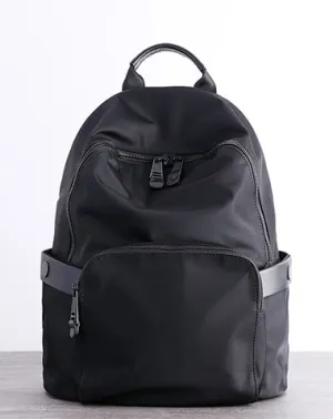 Womens Nylon Backpack Best Satchel Backpack Purse Nylon Black School Rucksack for Ladies
