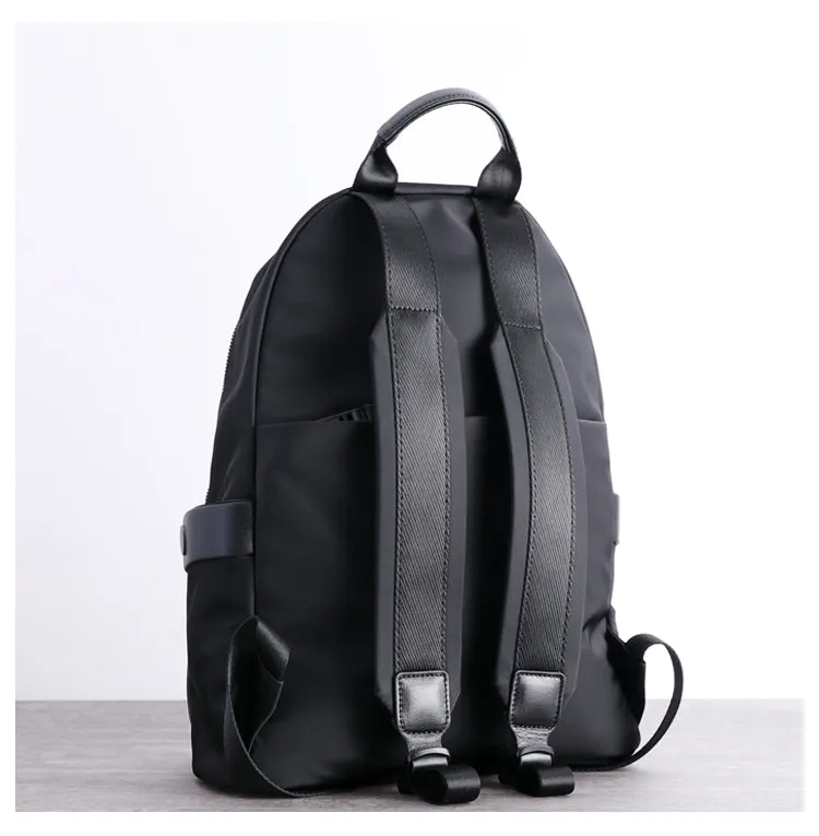 Womens Nylon Backpack Best Satchel Backpack Purse Nylon Gray School Rucksack for Ladies