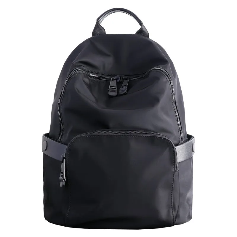 Womens Nylon Backpack Best Satchel Backpack Purse Nylon Gray School Rucksack for Ladies