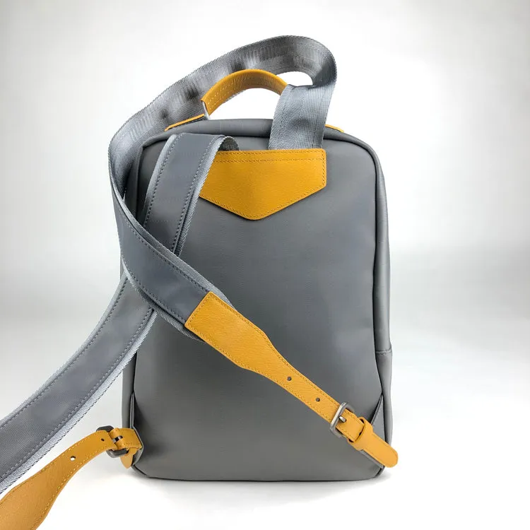 Womens Nylon Backpack Purse Gray Best Satchel Backpack Nylon School Rucksack for Ladies
