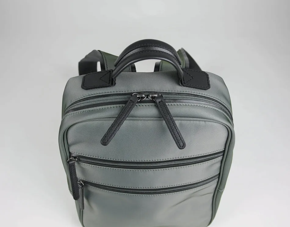Womens Nylon Backpack Purse Gray Best Satchel Backpack Nylon School Rucksack for Ladies