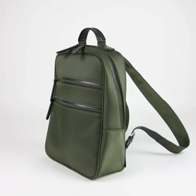 Womens Nylon Backpack Purse Gray Best Satchel Backpack Nylon School Rucksack for Ladies