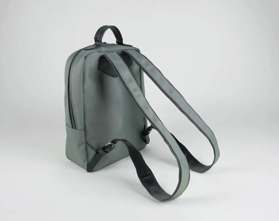 Womens Nylon Backpack Purse Gray Best Satchel Backpack Nylon School Rucksack for Ladies