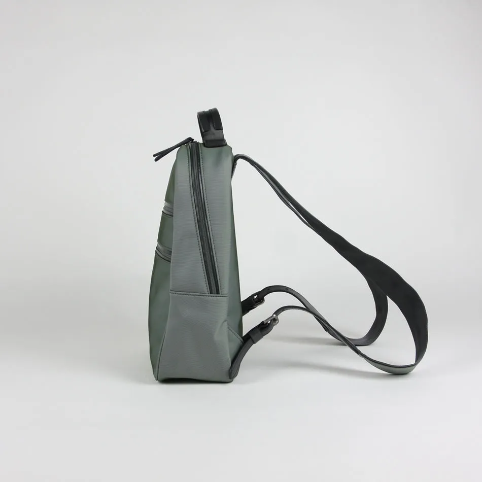 Womens Nylon Backpack Purse Gray Best Satchel Backpack Nylon School Rucksack for Ladies