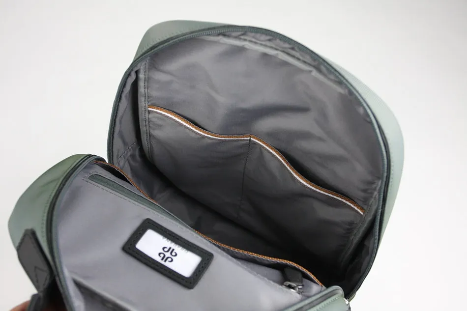 Womens Nylon Backpack Purse Gray Best Satchel Backpack Nylon School Rucksack for Ladies