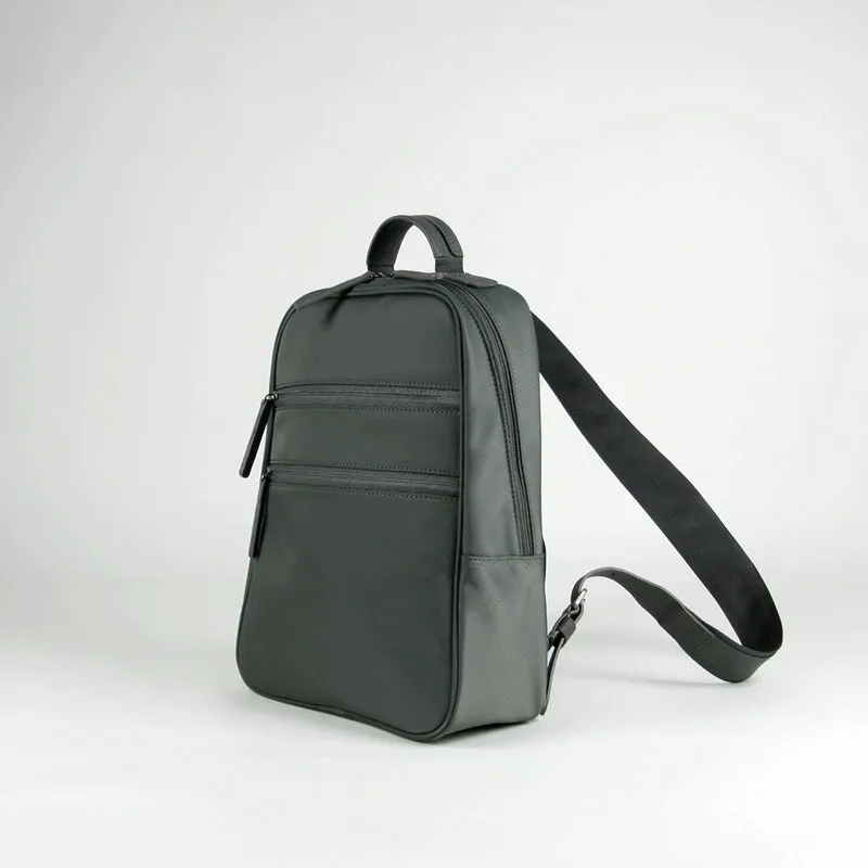 Womens Nylon Backpack Purse Gray Best Satchel Backpack Nylon School Rucksack for Ladies