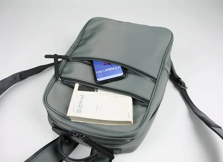 Womens Nylon Backpack Purse Gray Best Satchel Backpack Nylon School Rucksack for Ladies
