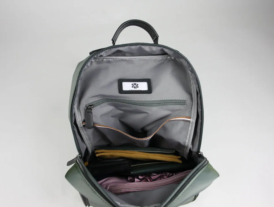 Womens Nylon Backpack Purse Gray Best Satchel Backpack Nylon School Rucksack for Ladies