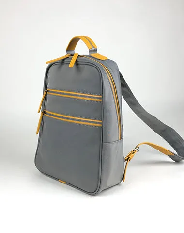 Womens Nylon Backpack Purse Gray Best Satchel Backpack Nylon School Rucksack for Ladies