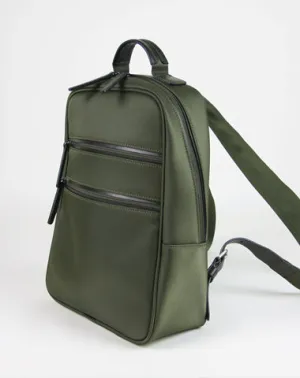 Womens Nylon Backpack Purse Green Best Satchel Backpack Nylon School Rucksack for Ladies
