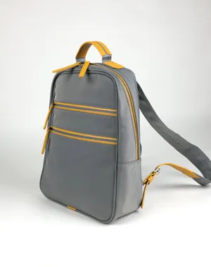 Womens Nylon Backpack Purse Light Gray Best Satchel Backpack Nylon School Rucksack for Ladies
