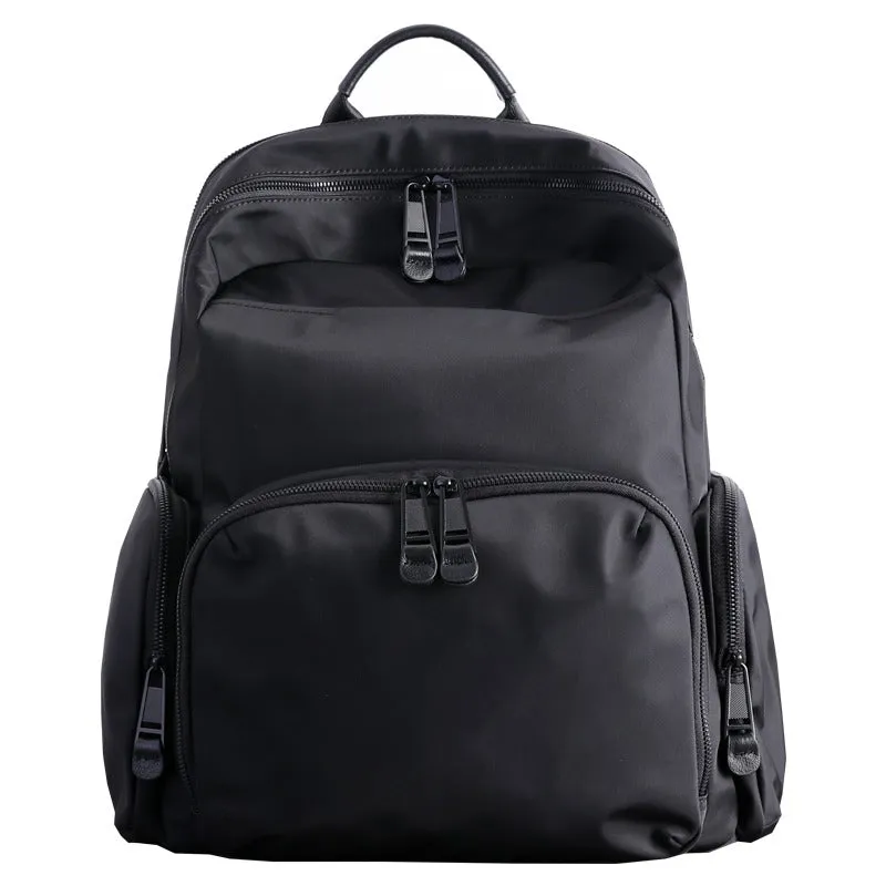 Womens Nylon Laptop Backpack Best Travel Backpack Purse Nylon Black School Rucksack for Ladies