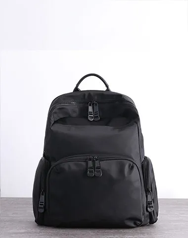 Womens Nylon Laptop Backpack Best Travel Backpack Purse Nylon Black School Rucksack for Ladies