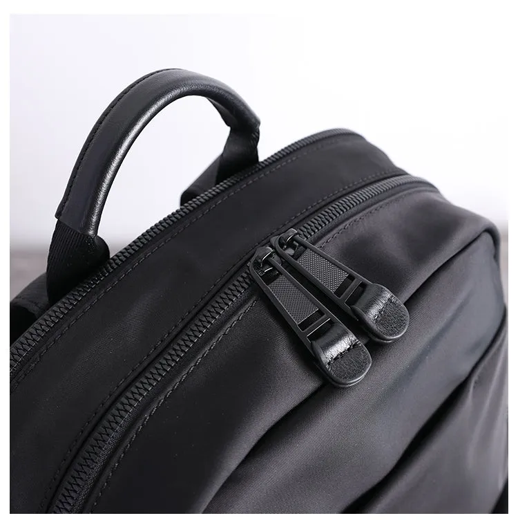 Womens Nylon Laptop Backpack Best Travel Backpack Purse Nylon Black School Rucksack for Ladies