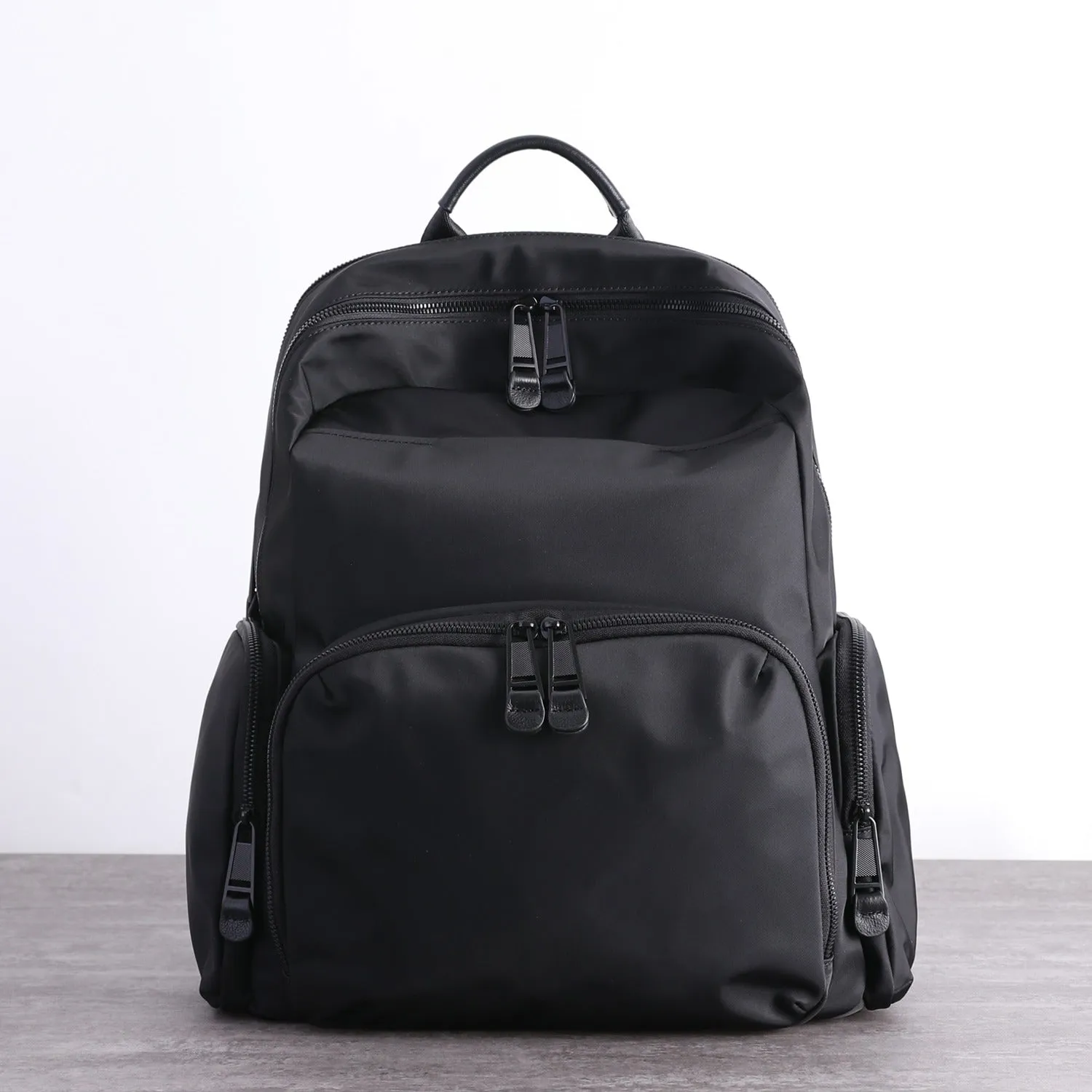 Womens Nylon Laptop Backpack Best Travel Backpack Purse Nylon Gray School Rucksack for Ladies