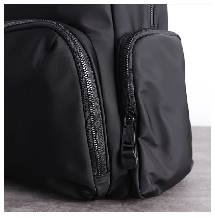 Womens Nylon Laptop Backpack Best Travel Backpack Purse Nylon Gray School Rucksack for Ladies
