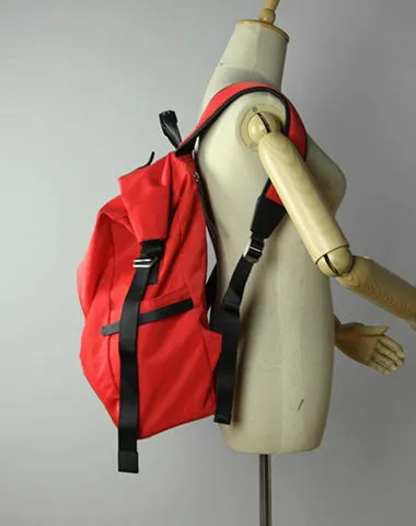 Womens Nylon Large Backpack Purse Army Green Nylon Travel Backpack School Rucksack for Ladies