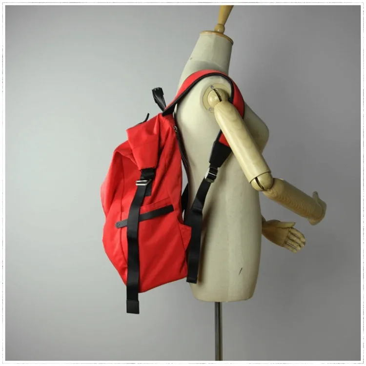 Womens Nylon Large Backpack Purse Army Green Nylon Travel Backpack School Rucksack for Ladies