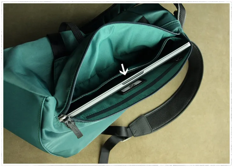 Womens Nylon Large Backpack Purse Army Green Nylon Travel Backpack School Rucksack for Ladies