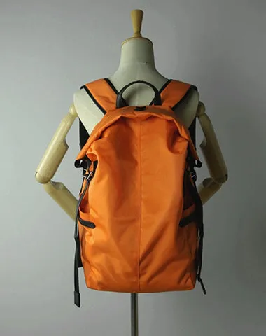 Womens Nylon Large Backpack Purse Bright Green Nylon Travel Backpack School Rucksack for Ladies