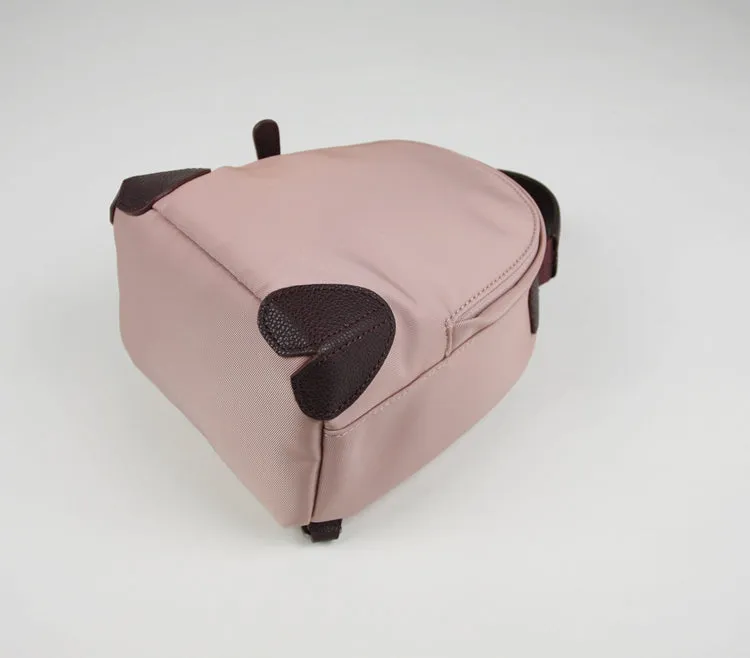 Womens Nylon Small Backpack Purse Light Gray Convertible Crossbody Bag Nylon Backpack Shoulder Bag for Ladies