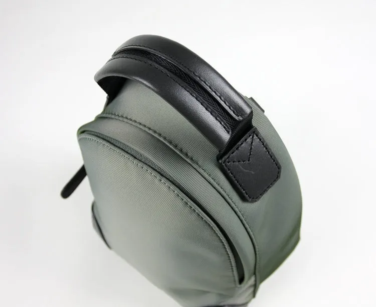 Womens Nylon Small Backpack Purse Light Gray Convertible Crossbody Bag Nylon Backpack Shoulder Bag for Ladies