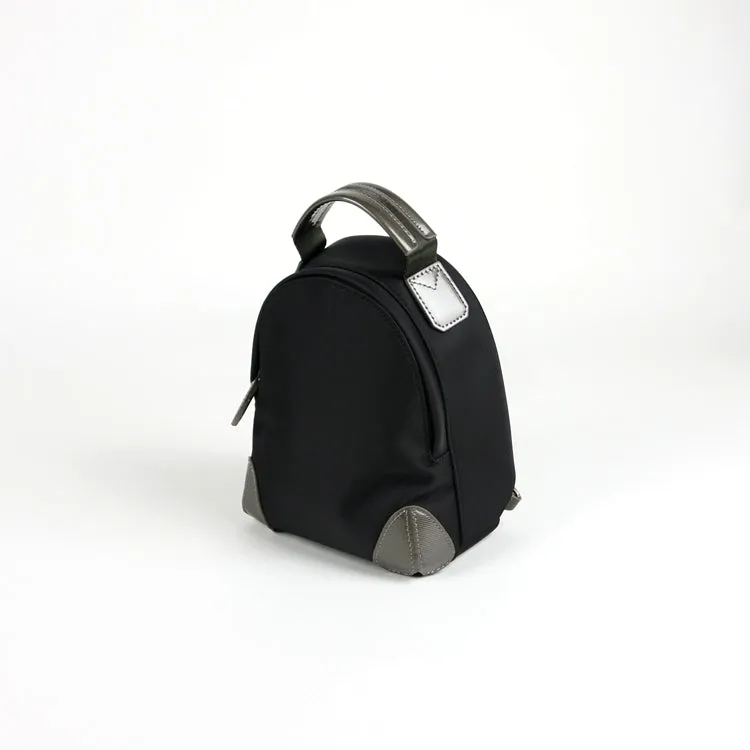 Womens Nylon Small Backpack Purse Light Gray Convertible Crossbody Bag Nylon Backpack Shoulder Bag for Ladies