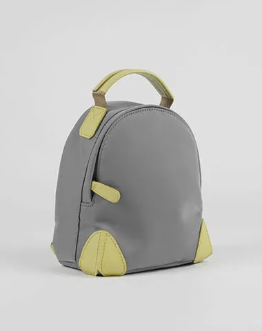 Womens Nylon Small Backpack Purse Light Gray Convertible Crossbody Bag Nylon Backpack Shoulder Bag for Ladies