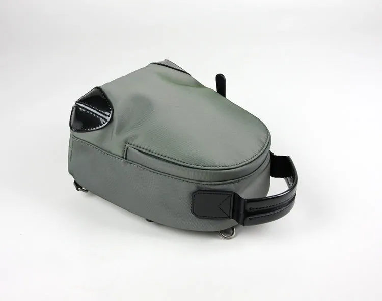Womens Nylon Small Backpack Purse Light Green Convertible Crossbody Bag Nylon Backpack Shoulder Bag for Ladies
