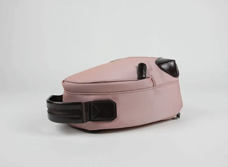 Womens Nylon Small Backpack Purse Wine Convertible Crossbody Bag Nylon Backpack Shoulder Bag for Ladies
