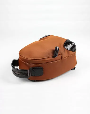 Womens Nylon Small Backpack Purse Wine Convertible Crossbody Bag Nylon Backpack Shoulder Bag for Ladies