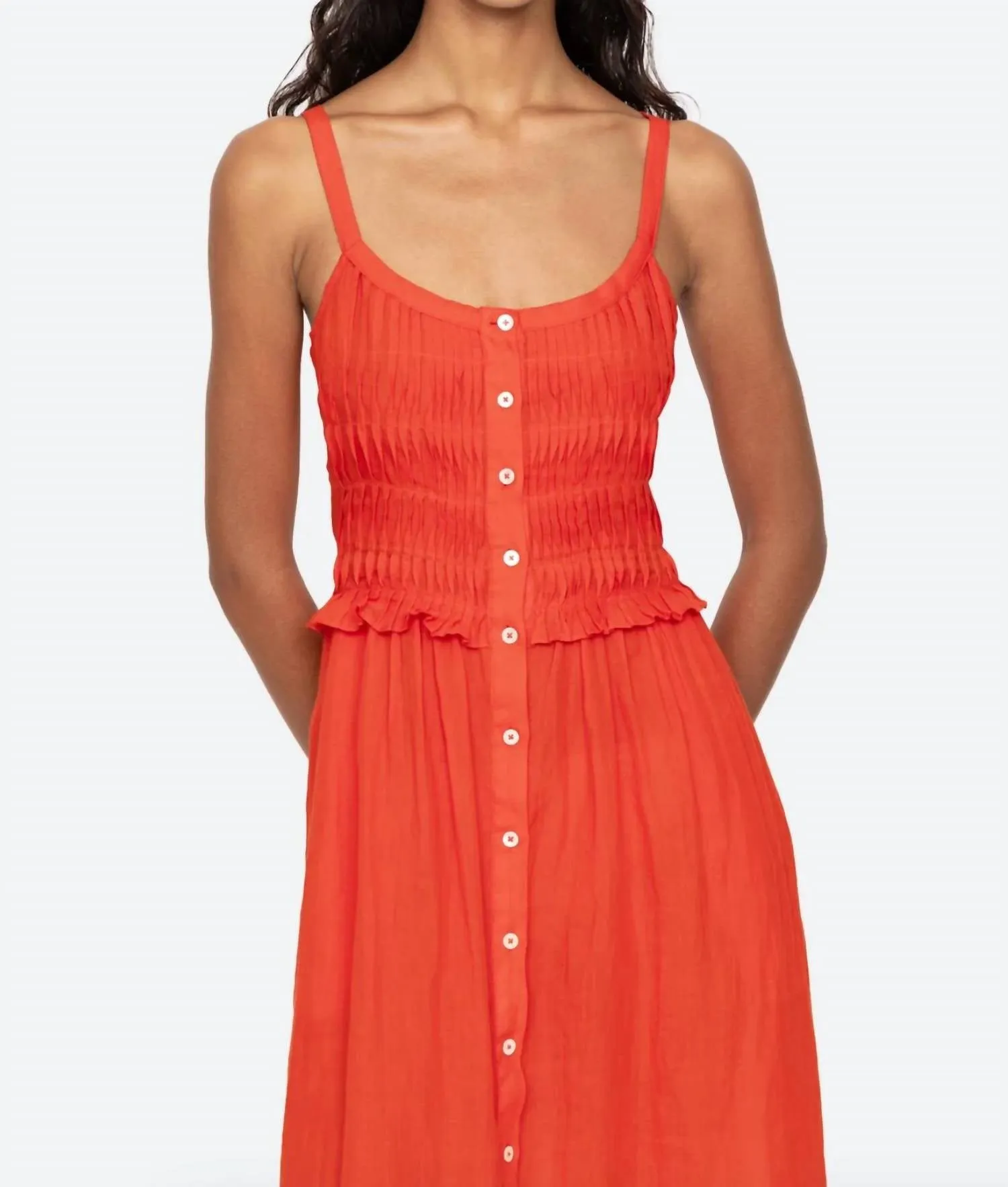 Zora Tank Dress In Chili